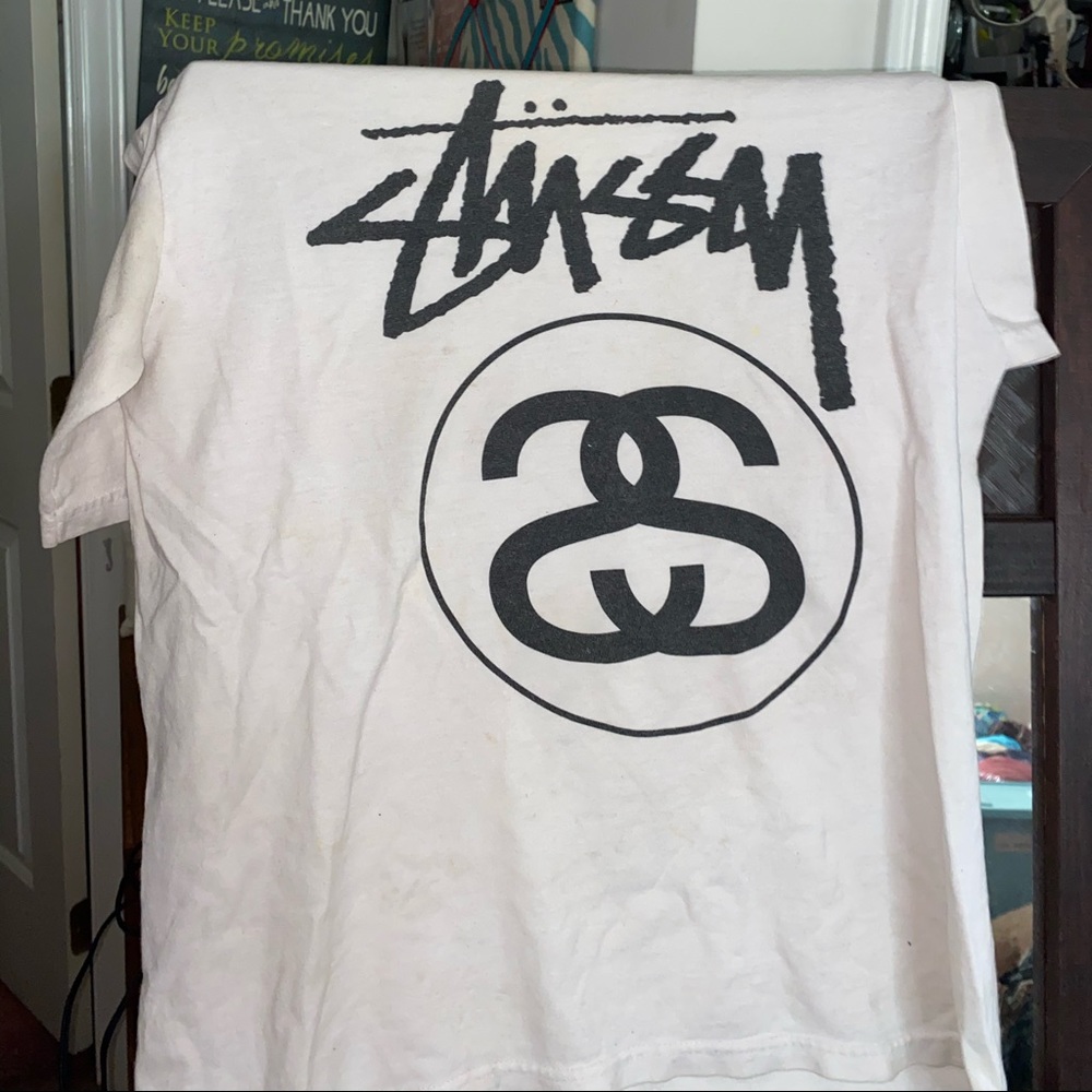 stussy white shirt